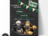 Shaun the Sheep Birthday Party Invitations Shaun the Sheep Birthday Invitation Edit and Print by