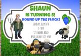 Shaun the Sheep Birthday Party Invitations Shaun the Sheep Invitations and Thank You Cards Personalized