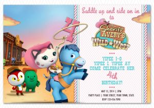 Sheriff Callie Party Invitations Sheriff Callie 39 S Wild West Birthday Invitation by