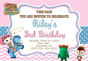 Sheriff Callie Party Invitations Sheriff Callie Birthday Digital Invitations Sheriff