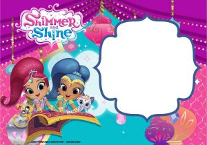 Shimmer and Shine Birthday Invitation Template Free Shimmer and Shine Invitation Template Free