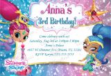Shimmer and Shine Birthday Invitation Template Shimmer and Shine Birthday Invitation Kustom Kreations