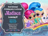 Shimmer and Shine Birthday Invitation Template Shimmer and Shine Birthday Invitation Printable Digital