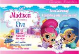 Shimmer and Shine Birthday Invitation Template Shimmer and Shine Birthday Invitation Printable Shimmer
