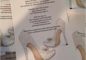 Shoe themed Bridal Shower Invitations Bridal Shower Invitation Shoe Invitation Bridal by