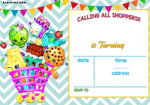Shopkins Birthday Invitation Template Free Calling All Shoppers Here are Free Blank Shopkins