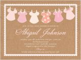 Shutterfly Baby Girl Shower Invitations Clothes Line Girl 4×5 Greeting Card