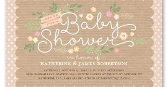 Shutterfly Baby Girl Shower Invitations Lovely Scallop Girl 5×7 Custom Baby Shower Invitations