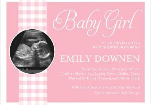 Shutterfly Baby Girl Shower Invitations Sneak Peak Girl 4×5 Greeting Card