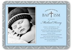 Shutterfly Boy Baptism Invitations Radiant Cross Boy 5×7 Invitation