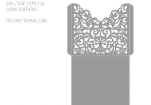 Silhouette Wedding Invitation Template Items Similar to Laser Cut Files Wedding Invitation
