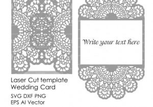Silhouette Wedding Invitation Template Lace Crochet Doily Wedding Invitation 5×7 Rustic Pattern