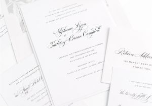 Simple and Elegant Wedding Invitation Template Delicate Wedding Invitations In Silver Wedding Invitations
