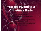 Simple Christmas Party Invitations Free Christmas Party Invitation Template Cimvitation