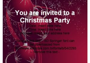 Simple Christmas Party Invitations Free Christmas Party Invitation Template Cimvitation