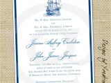 Simple Elegant Wedding Invitation Template Items Similar to Simple Elegant Nautical themed Wedding