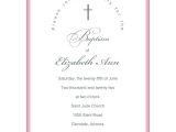 Simple Girl Baptism Invitations Simple Baby Girl Baptism Invitations