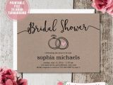 Simple Homemade Bridal Shower Invitations Bridal Shower Invitation Instant Download Rustic Bridal