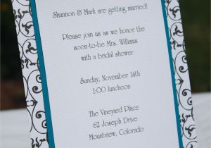 Simple Homemade Bridal Shower Invitations Handmade Bridal Shower Invitations