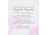 Simple Homemade Bridal Shower Invitations Simple Pink & Brown Bridal Shower Invitations