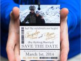 Ski Pass Wedding Invitations Custom Ski Pass Lift Ticket Save the Date Wedding