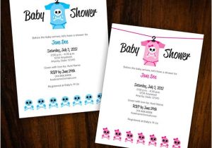 Skull Baby Shower Invitations Baby Shower Invitation Skull & Crossbones by