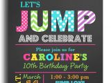 Sky Zone Birthday Invitation Template Jump Invitation Printable or Printed with Free Shipping