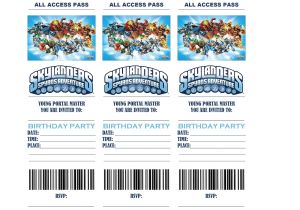 Skylander Birthday Invitations Free Skylanders Birthday Party Invitations