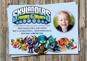 Skylander Birthday Invitations Skylander Birthday Invitation Personalized Parties