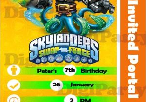 Skylanders Birthday Invitations Printable New Skylander Swap force Custom Birthday Invitation Hey
