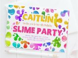 Slime Party Invitation Template 10 Personalised Slime Party Invitations Slime Goo Making