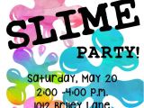 Slime Party Invitation Template 4902 Slime Party Invitation Poppyseed Paper