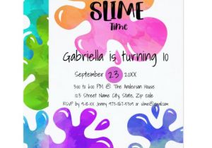 Slime Party Invitation Template It 39 S Slime Time Birthday Party Invitation Zazzle Com