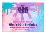 Slime Party Invitation Template Slime Party Birthday Party Invite Zazzle Com