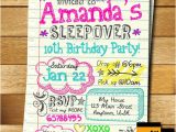 Slumber Party Invitation Ideas Sleepover Invitation Doodle Teen Notebook Sleepover