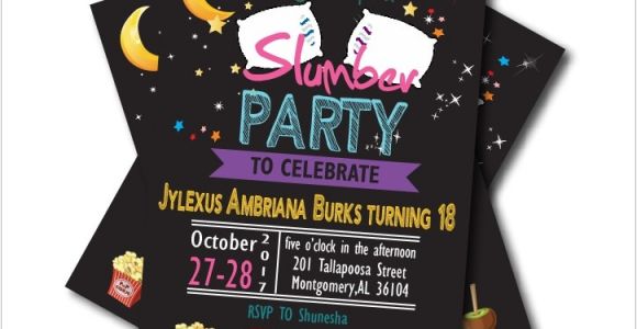 Slumber Party Invitations for Adults 20 Pcs Lot Slumber Party Invitations Pajama Sleepover