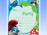 Smurf Baby Shower Invitations Smurfs Baby Shower Invitations