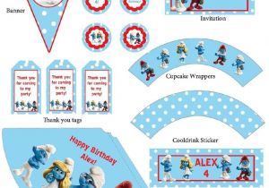 Smurf Birthday Invitations Free Free Smurf Printables Google Search Arts and Crafts