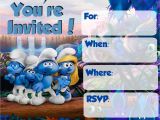 Smurf Birthday Invitations Free Musings Of An Average Mom Smurfs the Lost Village