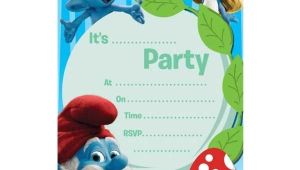 Smurf Birthday Invitations Free Pin by Sylvia Delgado On Smurf Party Pinterest Birthdays