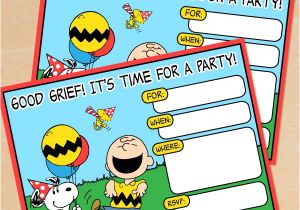 Snoopy Birthday Party Invitations Free Printable Peanuts Birthday Invitation