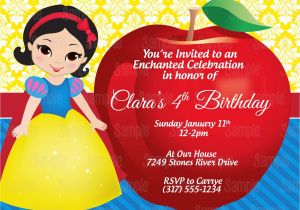 Snowball Party Invitations Printable Snow White Birthday Party Invitation Plus Free Blank