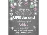 Snowflake Birthday Party Invitations Winter Onederland Birthday Party Invite Mint Pink Zazzle Com