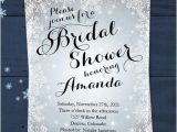 Snowflake Bridal Shower Invitations Snowflake Bridal Shower Invitation Winter Silver White