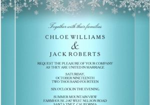 Snowflake Party Invitation Template 14 Winter Wedding Invitation Templates Sample Example