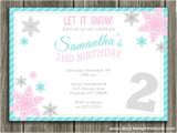 Snowflake Party Invitation Template Birthday Invites Great 10 Snowflake Birthday Invitations