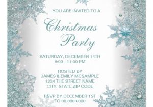 Snowflake Party Invitation Template Elegant Christmas Party Invitation Word Party