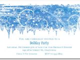 Snowflake Party Invitation Template Swirling Snowflakes Holiday Invitation Christmas Invitations