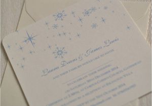 Snowflake themed Wedding Invitations Snowflake Winter themed Wedding Invitations by Beautiful