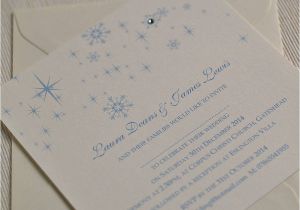 Snowflake themed Wedding Invitations Snowflake Winter themed Wedding Invitations by Beautiful